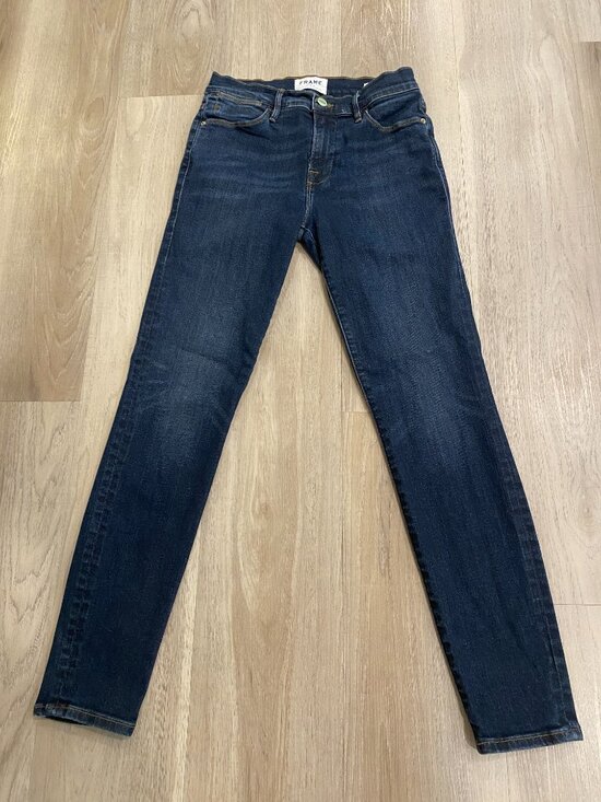 Frame Denim Denim - FRAME Le High Skinny Jeans Dark Wash High Rise Stretch 25